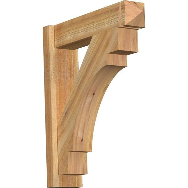 Merced Rough Sawn Arts and Crafts Outlooker, Western Red Cedar, 6